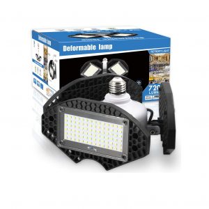 5000K Daylight White LED Light Bulbs with Adjustable Panels for Garage,Basement,Workshop,Warehouse Onforu 100W E26 LED Garage Lights,11000LM Deformable Garage Ceiling Lights