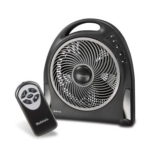 Holmes Blizzard Rotating Fan |12-Inch Fan with Remote Control, Black