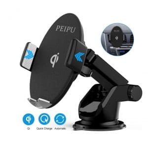 PEIPU Wireless Dashboard Windshield Air Vent Phone Holder Car Charger Mount