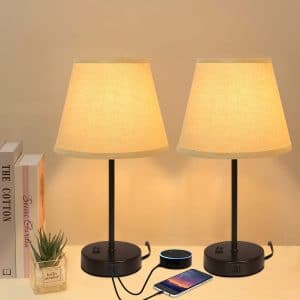 Innqoo Dual USB Bedroom Table Lamp