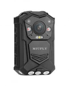 MIUFLY 1296P HD Police Body Camera with 2″ Display and Night Vision