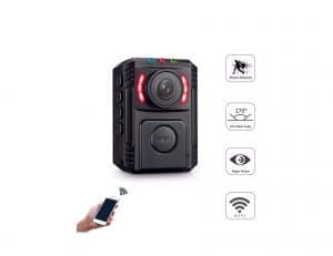 RZATU Body Cameras with Night Vision – WiFi Wireless Security Camera