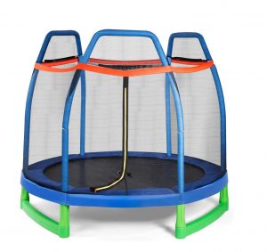 Giantex 7 Feet Kids’ Trampoline with Safety Enclosure Net for Indoor:Outdoor Uses