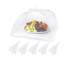 Lauon Food Cover 17×17 inches Collapsible and Reusable Mesh Food Tent