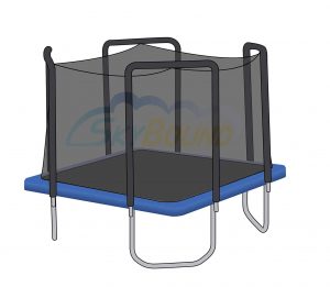 Skybound Trampoline with Safety Net Enclosure – Tear & Weather-Resistant