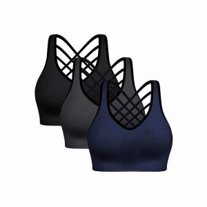 BHRIWRPY Padded Strappy Activewear Sports Bras