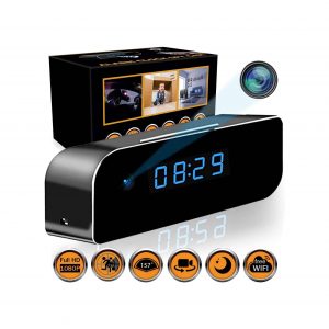 4K Clock Hidden Cameras Wireless IP Surveillance Anti Mosquito Camera for Home Security Monitor Video Recorder Cam 150 Angle Night Vision Motion Detection Hidden Spy Camera Wireless Hidden 