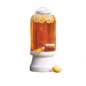 ClutterFree 3-Gallons Pineapple Beverage Glass Dispenser