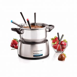 Nostalgia FPS200 Stainless Steel 6-Cup Fondue Pot