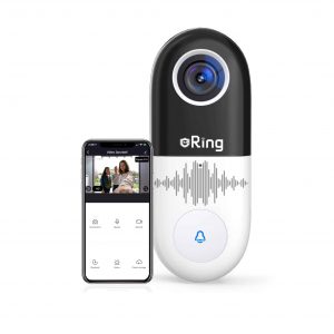 ERing Video Doorbell 1080P HD Wi-Fi Smart Security Camera with Night Vision