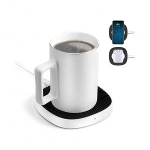 BiQeouc 2-In-1 Mug Warmer with Wireless Charger