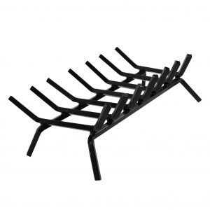 INNO STAGE Fire Wood Cast Wrought Iron Log Grate for Fireplace