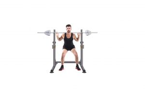 Enweonga Adjustable Squat Rack for Household Gym, Indoor