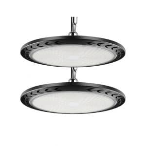 ISKYDRAW 2 Pack UFO High Bay Light with a Safety Hanging Chain