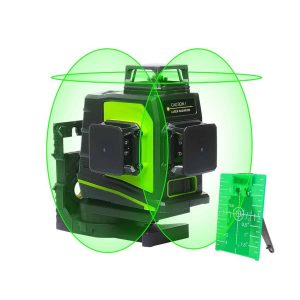 Huepar 3D Green Beam Self-Leveling 3 x 360 Cross Line Laser