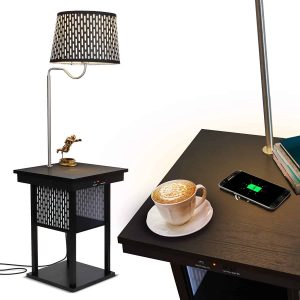 Brightech Madison w. Built-In LED Lamp Wireless Charging port