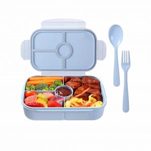 Jeopace 4 Compartments Bento Box for Kids