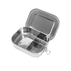  Heayeco Stainless Steel Bento Box 3 Compartments 1400ml Capacity Lunch Box
