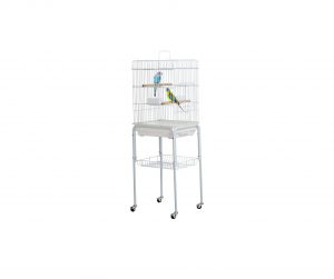Yaheetech 47 Inches Rolling White Parrot Bird Large Cage