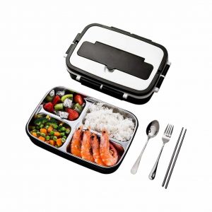  Besthls 304 Stainless Steel Four Compartments BPA-Free Lunch Box