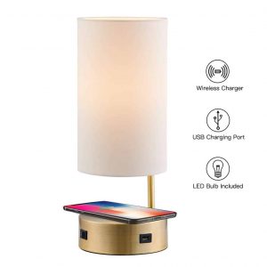 Lampression with USB Port Wireless Charging lamp