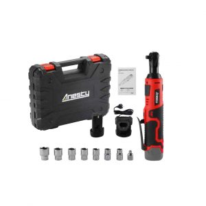 Anesty 3.8″ Cordless Electric Ratchet Wrench Set