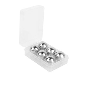 Stainless Steel Cooling Ball 6Pcs Whiskey Stones