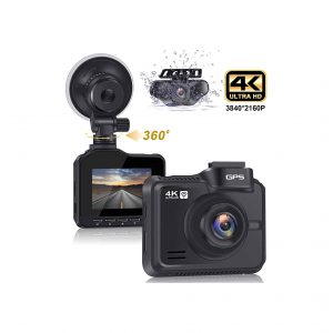 Lifechaser Dual Dash Cam 4K 1080p Front and Rear Camera