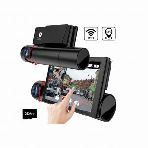 AKEEYO D7 Dash Cam Front and Rear Camera