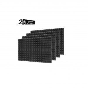  Little-Lucky Acoustic Panels (24 Pack, Black)