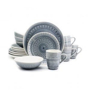Euro Ceramica Fez Collection 16 Pieces Stoneware Dishes