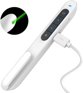 KNORVAY N76 wireless presenter with green light laser