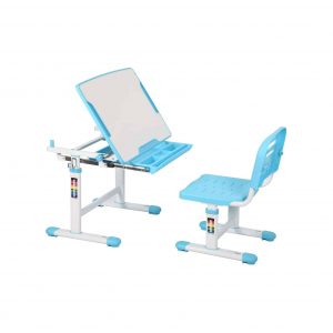 Diroan Kids Multifunctional Chair and Desk Set with Tilt Desktop (Blue)