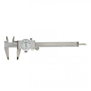Fowler Stainless Steel Dial Caliper, Face Color White