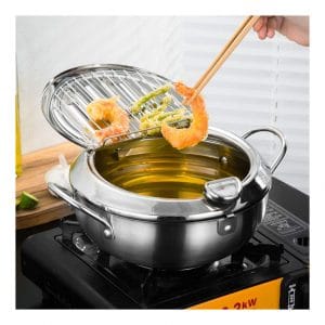 BYBYCD Stainless Steel Frying Pot